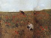 Mary Cassatt People Picking up the flower at the field oil painting